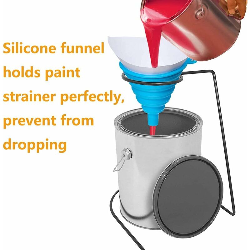 200 pcs Nylon Conical Paint Filter For Car Paint With Silicone Funnel Filter For Filtering Car Lacquers Industrial