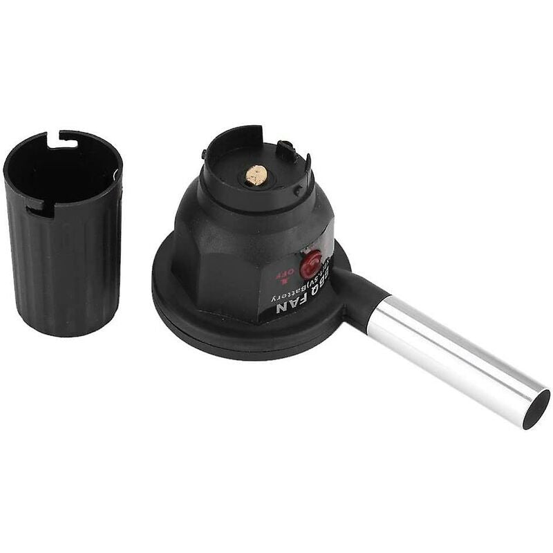 Barbecue Blower - Portable Electric Barbecue Fan For Outdoor Camping Bbq Black