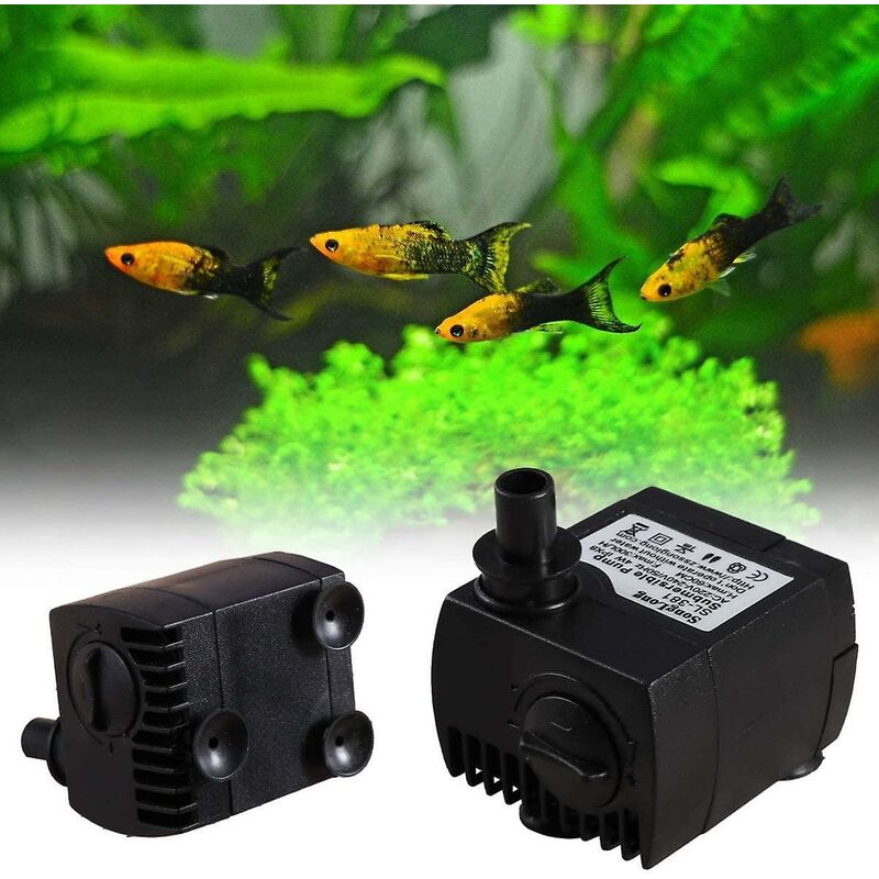 300L/H 5W Ultra Quiet Submersible Water Pump For Fountain Aquarium Pond (Eu Plug)