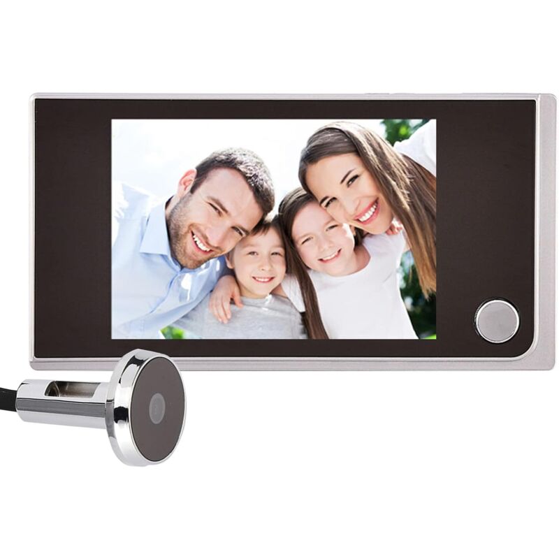 Smart Indoor/Outdoor Peephole Camera Smart Doorbell Security Camera 120 Degree Wide View Digital Door Viewer And