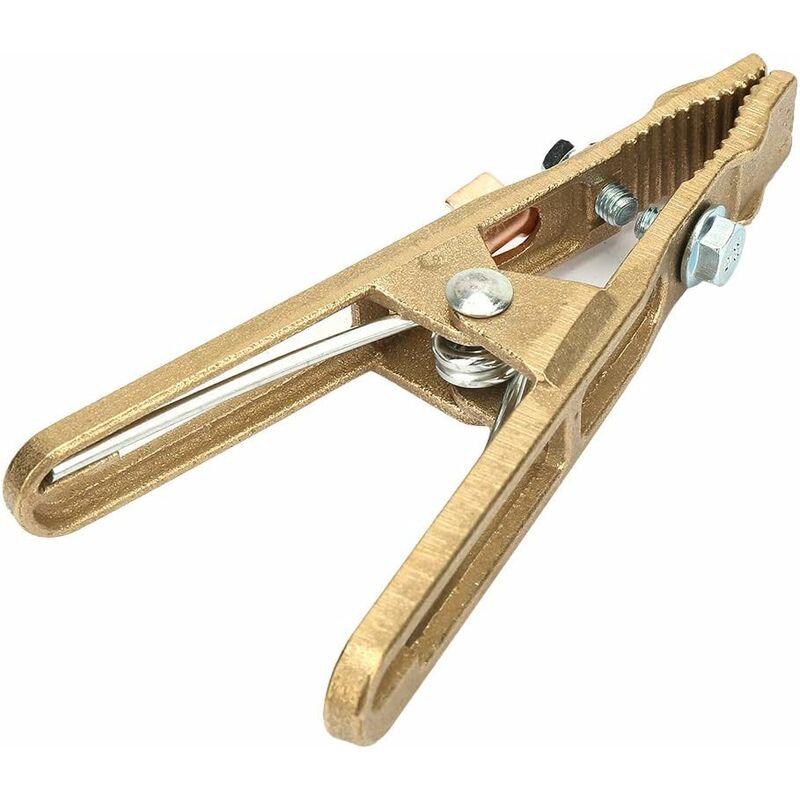 Welding Ground Clamp, 260A Heavy Duty Brass Jaw, Welding Earth Clamp For Welder Welding Station