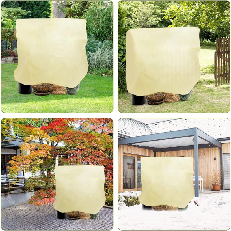 Plant Winter Cover, Plant Winter Cover With Drawstring And Zipper, 120 X 180 Cm Plant Protection Cover Winter Cover