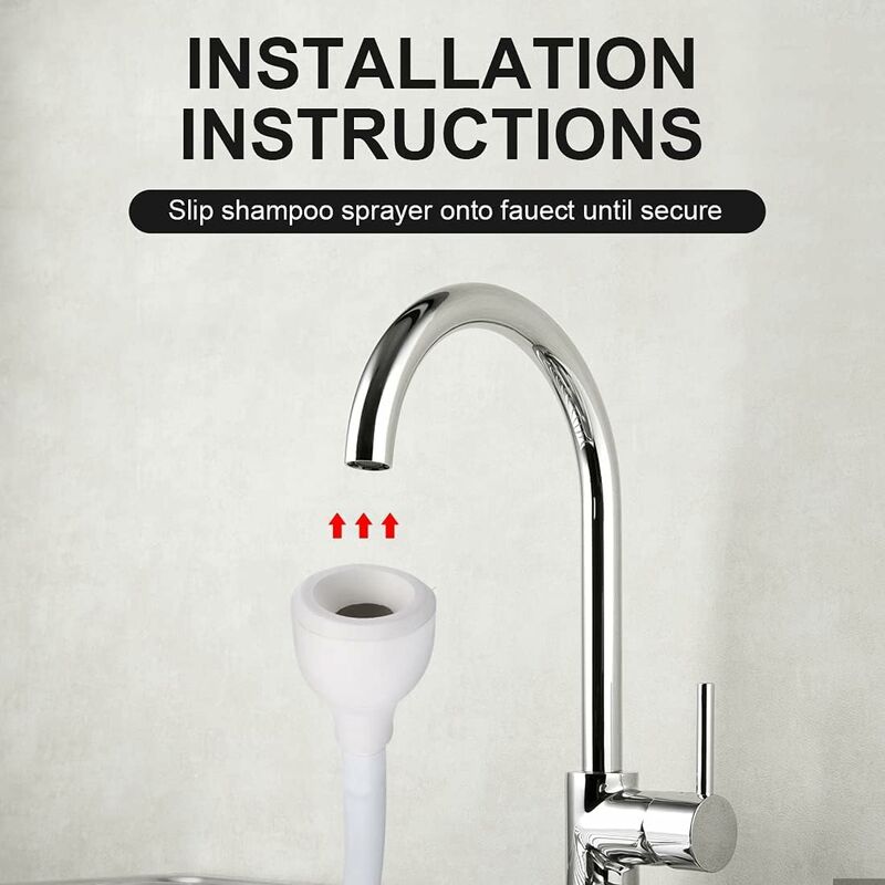 Plastic Mixer Tap Shower Head, Universal Sink Hose Shower Head Adaptable To Faucet, Home Hairdressing Shower Head, Baby