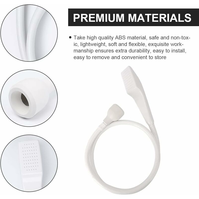 Plastic Mixer Tap Shower Head, Universal Sink Hose Shower Head Adaptable To Faucet, Home Hairdressing Shower Head, Baby