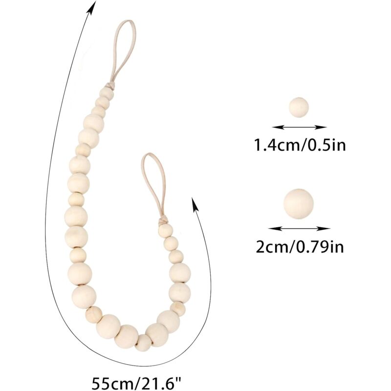 2 Pieces Bohemian Curtain Holdbacks, Curtain Tiebacks, Curtain Holdbacks - For Wall, Farmhouse, Window, Bedroom, Dining