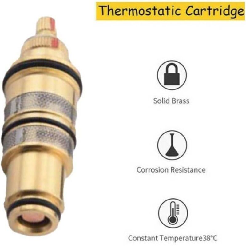 Brass Replacement Thermostatic Cartridge Shower Mixer Valve Bar Repair Kit Temperature Control For Shower Mixer Ba