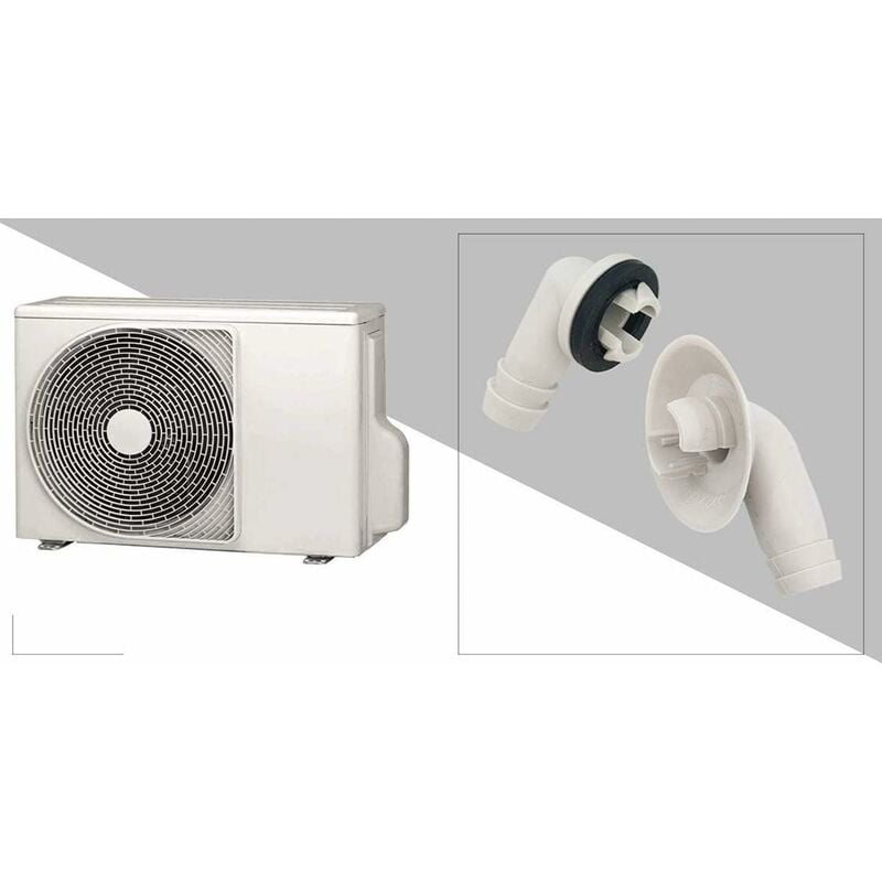 Air Conditioner Drain Hose Connector Elbow Fitting With Rubber Ring For Split Units And Window Units Ac 3/5 Inch (15Mm)