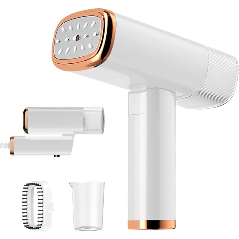 Garment Steamer, Mini Portable Iron, 30S Fast Heat-Up, 1000W, 120Ml, Travel Steamer With Brush And Measuring Cup -