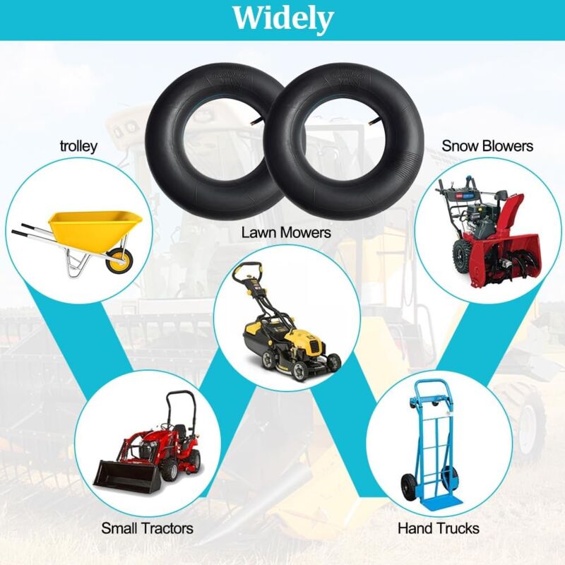 2 pcs Wheelbarrow Inner Tube, 4.80/4.00-8 Wheelbarrow Inner Tubes, Wheelbarrow Inner Tubes, For Handcart, Transport