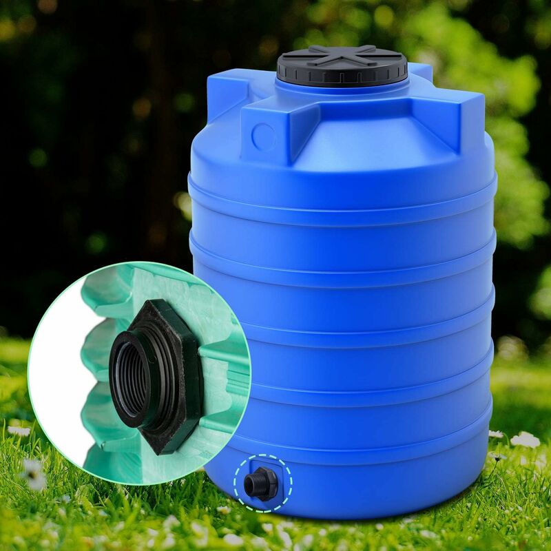 2-Piece Pvc Bulkhead Fitting For Rain Barrels, Aquariums, Water Tanks (3/4")