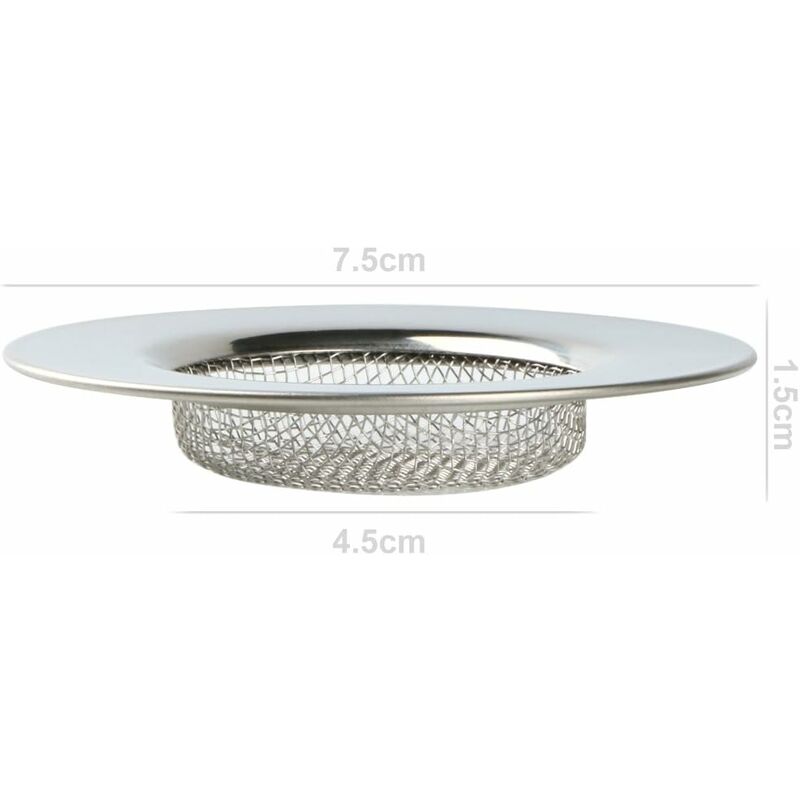 Sink Strainer For Shower - Plug Hole Hair Catcher - Kitchen Sink Stoppers - Stainless Steel Mesh Sink Drain Filter - 3