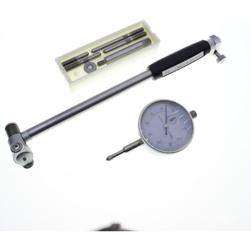 Bore Gauges, 50-160Mm Metric 0.01Mm Accuracy Dial Bore Diameter Indicator Engine Cylinder Internal Hole Milling