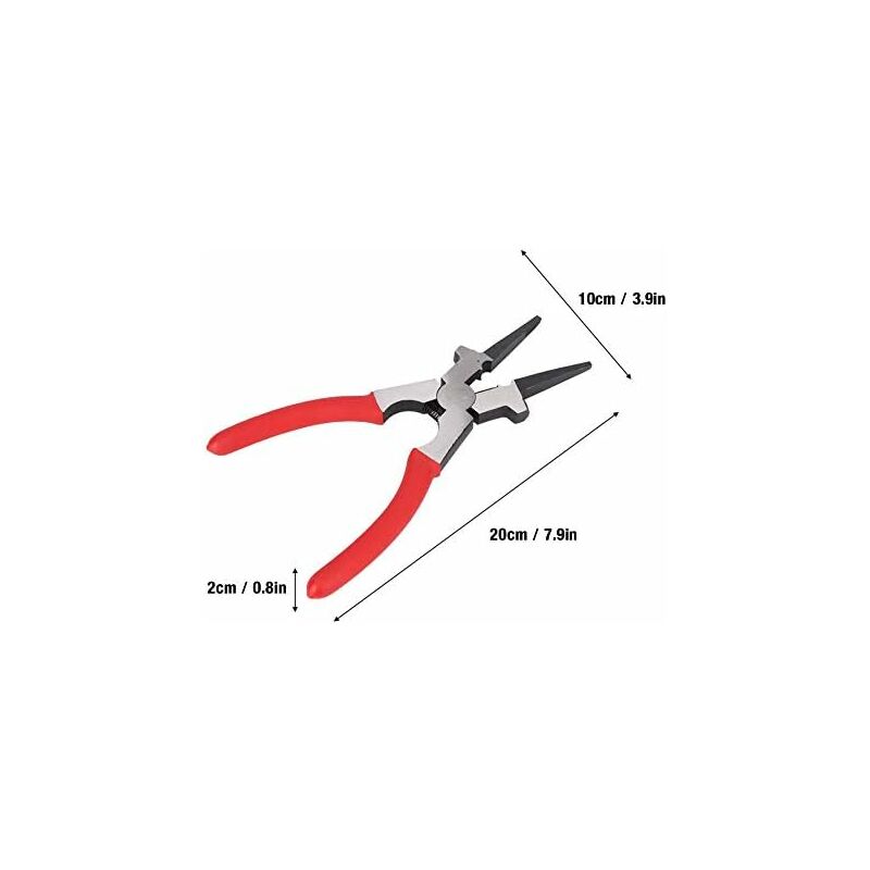Multifunctional Carbon Steel Mig Welding Pliers Insulated Handle Cleaning Nozzle Wire Cutter Connection Tool