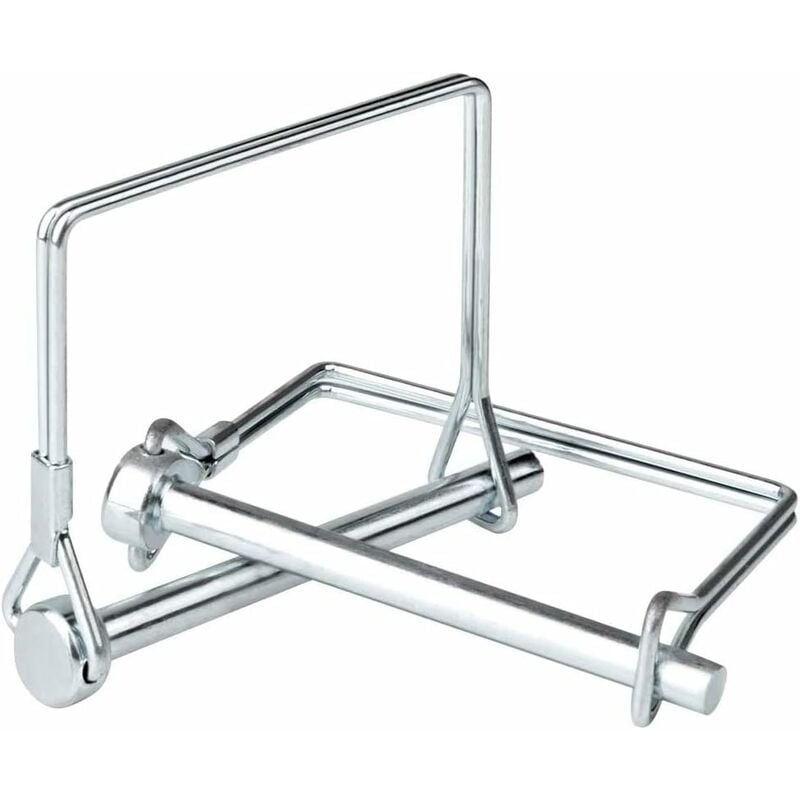12 pcs Square Locking Pin 5/16 Inch (8Mm) High Quality Galvanized Carbon Steel Safety Self Locking Pin For Tractor Farm