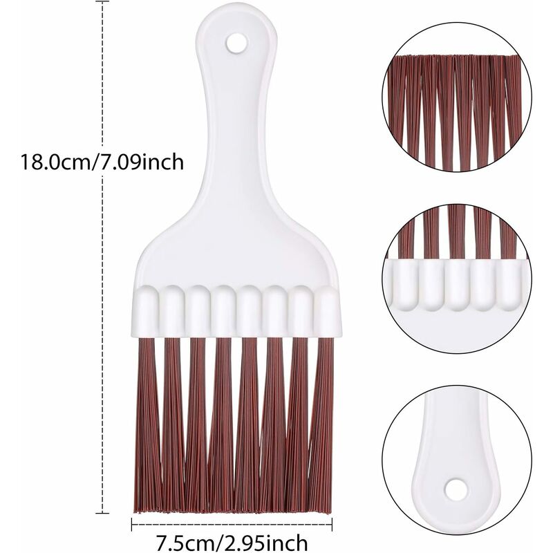 3 pcs Air Conditioner Condenser Cleaning Brush, Stainless Steel Air Conditioner Fin Cleaner, Refrigerator Coil Cleaning