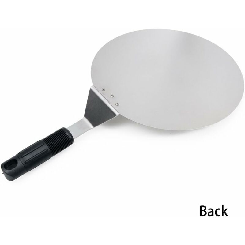 ROund Stainless Steel Pizza Peel With Non-Slip Handle Ideal For Cakes, Pizzas, Pies
