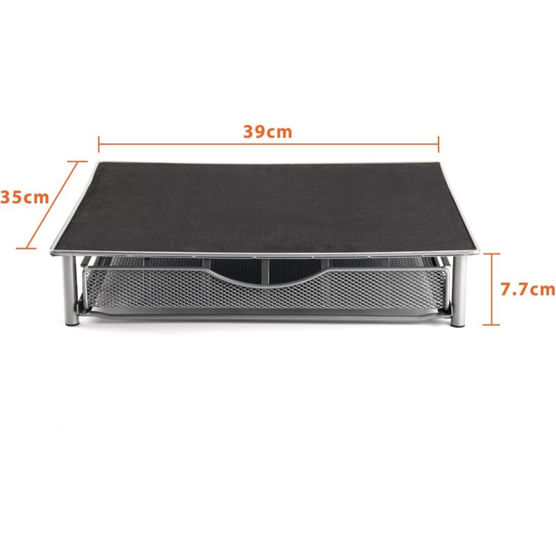 Coffee Capsule Holder - Stand For 36 Stackable Capsules - Mesh Drawer Shelf