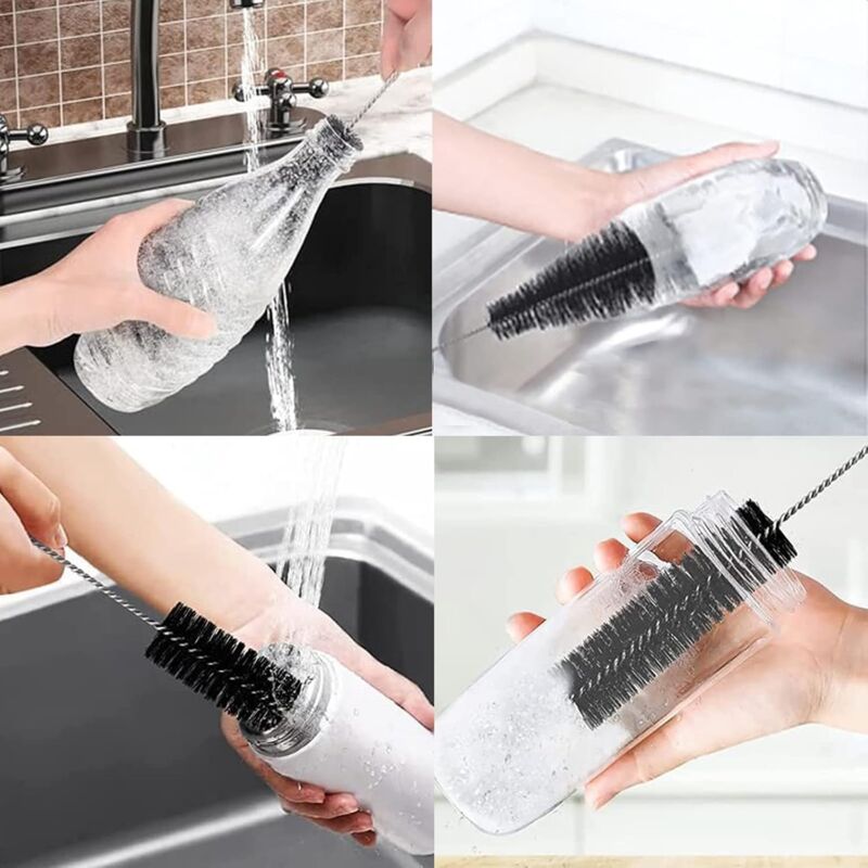 2 Pack Bottle Brush Cleaning Brushes Bottle Brush Advanced Cleaning For Glass Bottles Thermos Baby Bottles And Cups.
