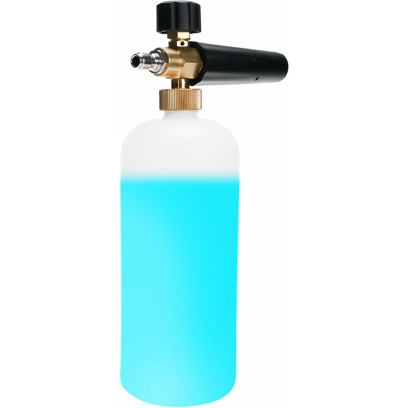 Car Foam Cannon, 1L Foam Lance For High Pressure Washer, Brass Parts, Adjustable Concentration, Adjustable Spray Range