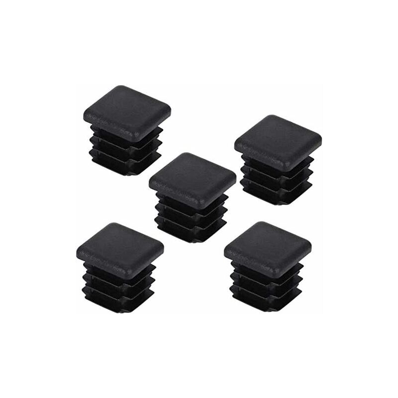 Decareta 20 pcs Chair Leg Cap, Square Pipe Cap, Plastic Square Post Cap For Furniture Feet Trampoline Cabinet Shelf