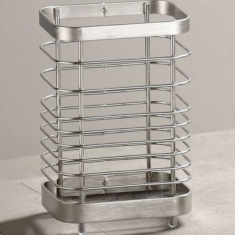 Stainless Steel Kitchen Utensil Holder, Cutlery Holder, Utensil Rack, Countertop Organizer, Restaurant Accessories