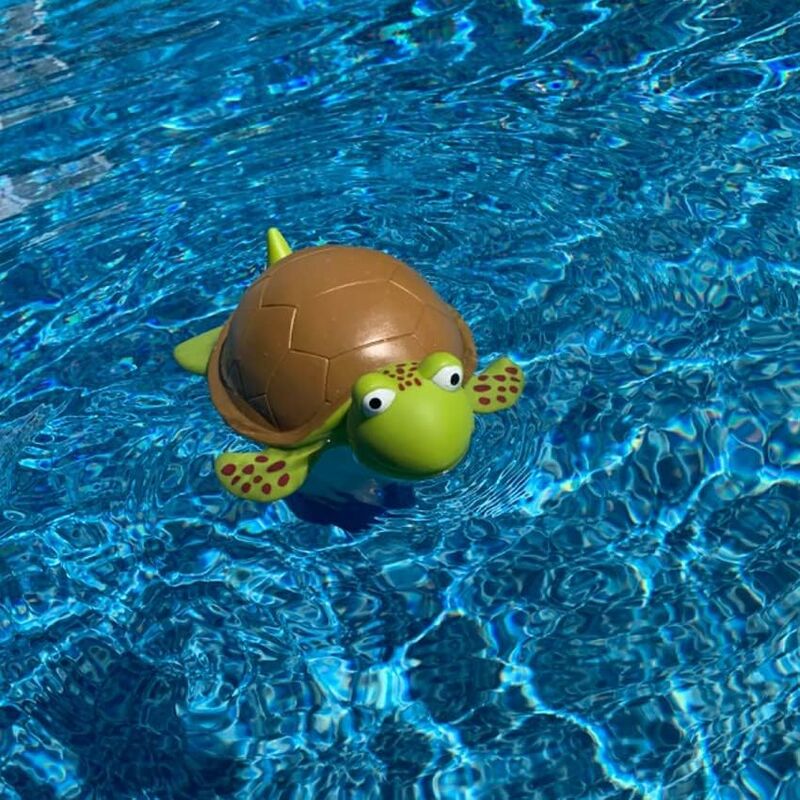 Premium Floating Pet Chlorine Dispenser For Chemical Tablets Compatible With 3" Tabs Bromine Holder (Turtle)