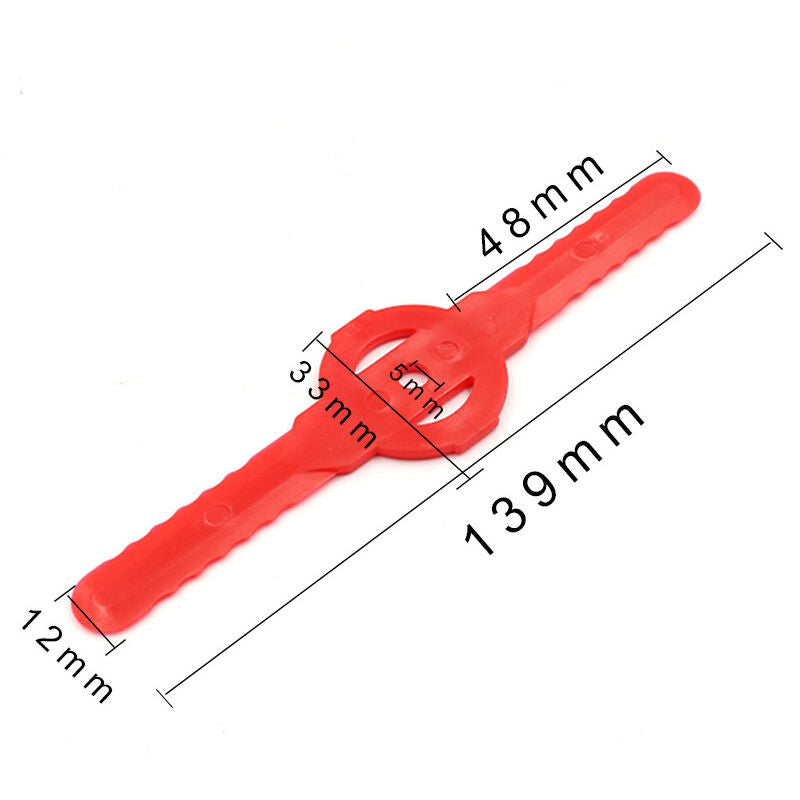 8 pcs Plastic Trimmer Replacement Blades For Grass Trimmer Plastic Lawn Mower Blades, Grass Trimmer Brush Cutter Grass