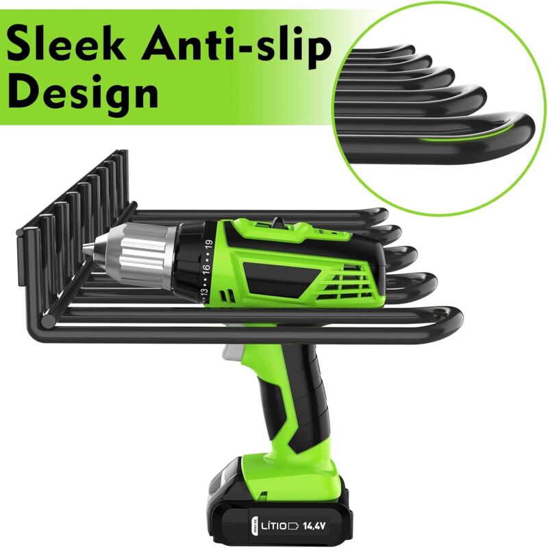 Organisateur D'Outils Électriques, Mural Pour Perceuse,Support Épais Pour Perceuse, RObuste Pour Perceuse Pour Garage