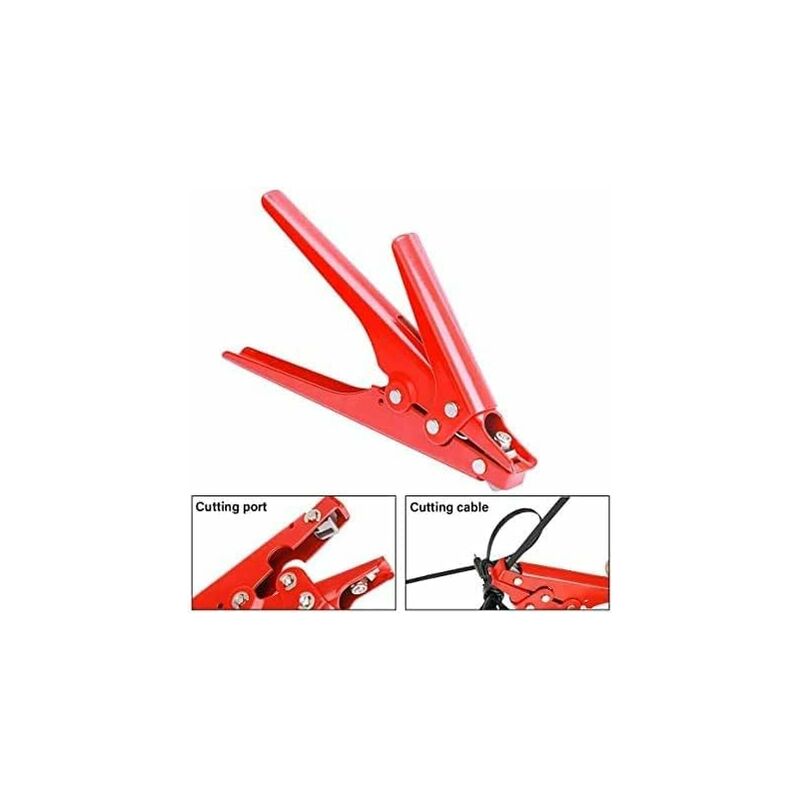 Hs-519 Cable Tie Gun, Cable Tie Tool, Portable Wire Pliers Quick Bundling Hand Tool For 2.4-9.0Mm² Nylon Cable Ties