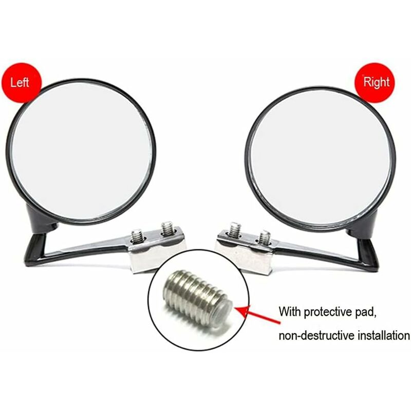 Car Blind Spot Mirrors, Universal Adjustable Auxiliary Mirror, Wide Angle Blind Spot Mirror, Observation Mirror, For