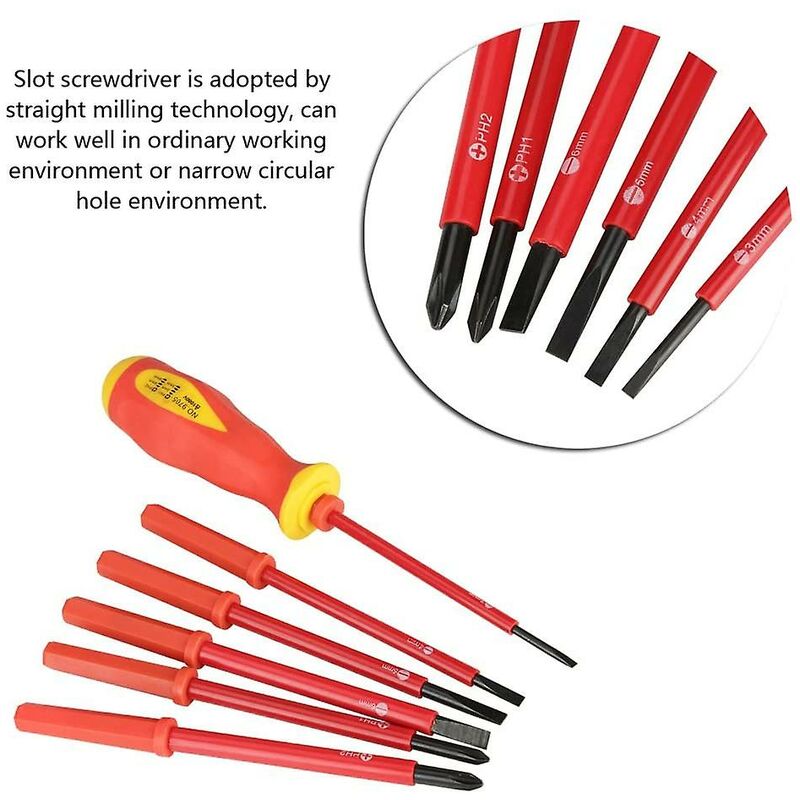 Cross Environmental Insulation Electrician Screwdriver, For Home Repairs, For Construction Workers, For Electricians