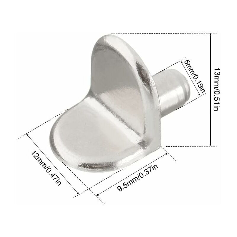 30 Pieces Shelf Support Pegs, 5Mm Shelf Pegs L-Shaped Bracket For Wood And Glass Cabinet Storage Furniture Cupboard