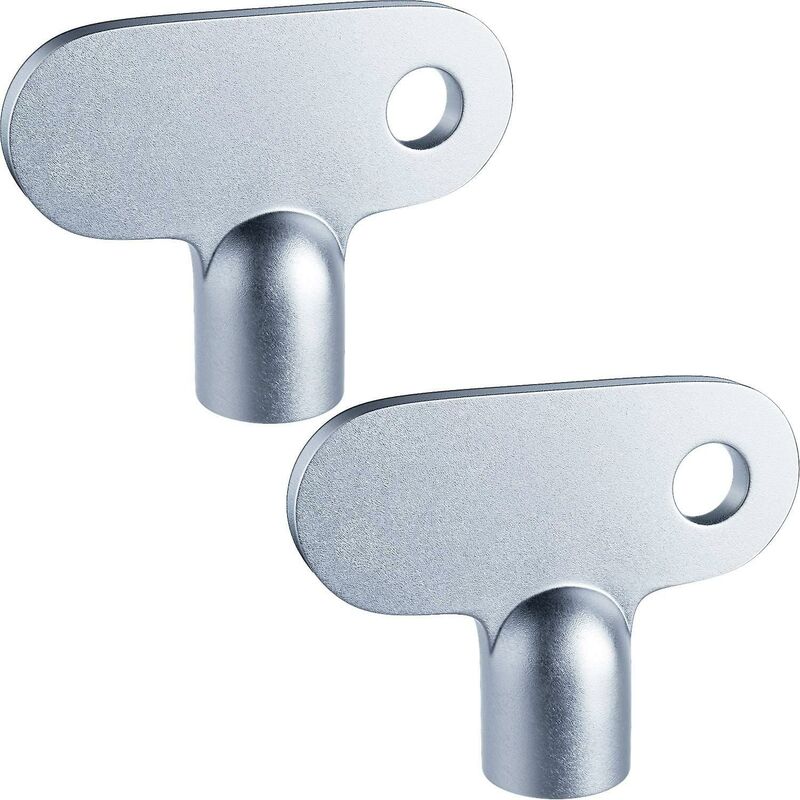 2 pcs Radiator Key Solid Radiator Bleeder Key Square Opening Radiator Key Easy Grip Hardware Clock For Valve Screw Size