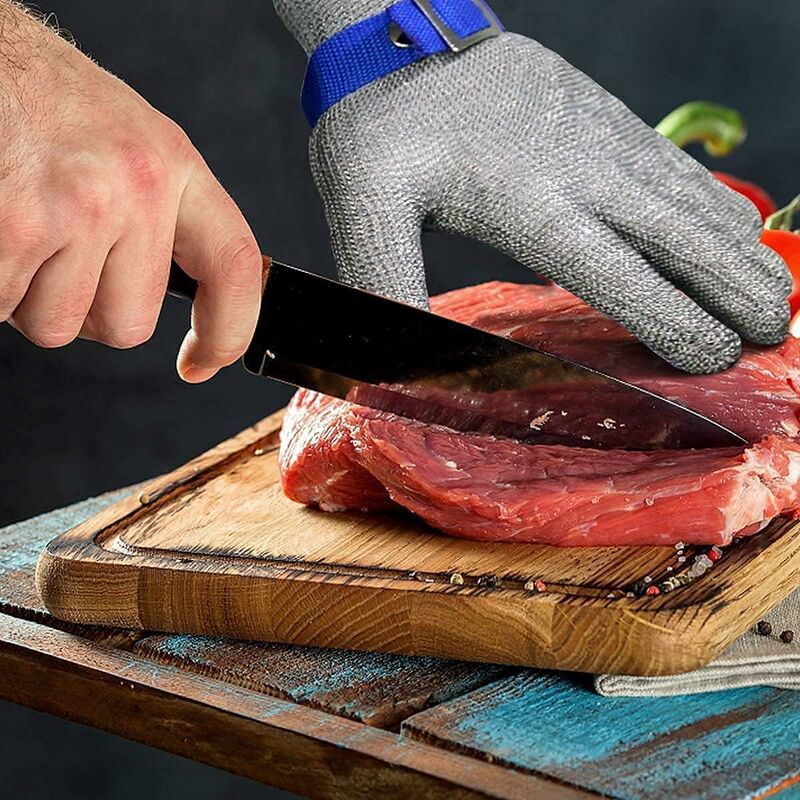 Cut Resistant Glove Iso-F Cut Resistant Gloves Stainless Steel Glove For Kitchen Butcher Outdoor Work