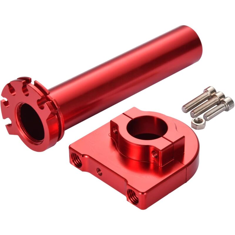 7/8" 22Mm Twist Throttle Grip With Handlebar Clamp Replacement For 50Cc 70Cc 90Cc 110Cc 125Cc Sport Motocross Dirt Pit