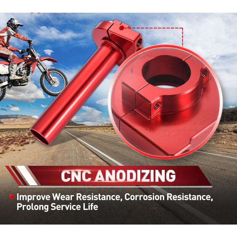 7/8" 22Mm Twist Throttle Grip With Handlebar Clamp Replacement For 50Cc 70Cc 90Cc 110Cc 125Cc Sport Motocross Dirt Pit