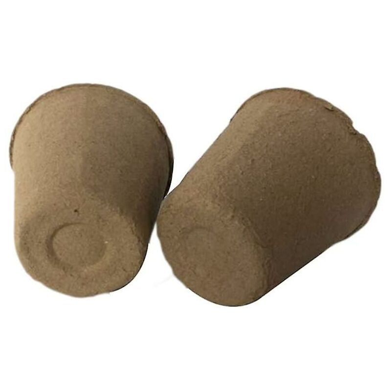 50 Pack ROund Fiber Pot 6X6Cm Seedling Pot Starter Pots Kits Gardening Pot For Seeds Plants