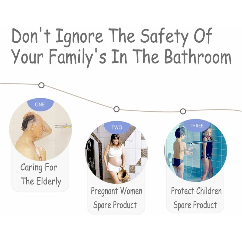 Non-Slip Bath Mat Shower Mat With Foot Massage, Environmentally Friendly Pvc Anti-Mold Bathroom Bathtub Mat Floor