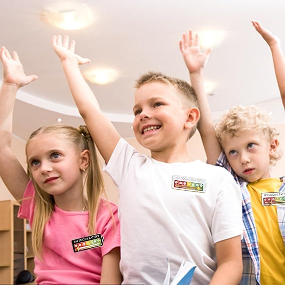 2 pcs MY SOCIAL BATTERY, Funny Social Mood Brooch Pin for 7 Days, Pin Funny Social Battery Brooch Badge Mood Pin Badge Cute