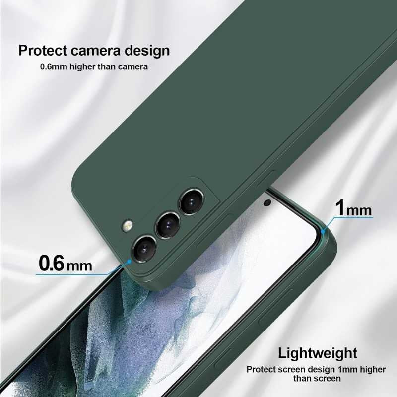Samsung S23 Case Compatible with Samsung Green Matte Rubberized Camera Protection Liquid