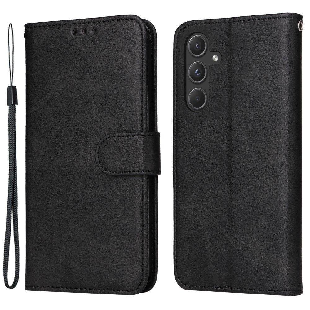 Compatible with Samsung A55 5G Wallet Case PU Leather Black with Card Slots Samsung
