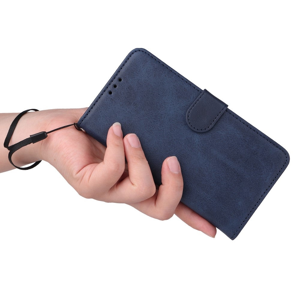 SKALO Compatible with Samsung A55 5G Wallet Case Samsung PU Leather Cover Blue