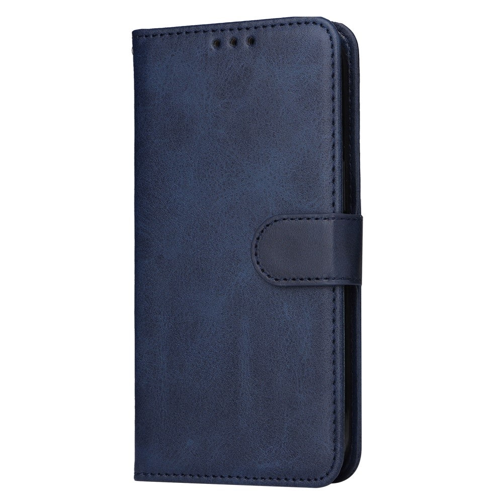 SKALO Compatible with Samsung A55 5G Wallet Case Samsung PU Leather Cover Blue