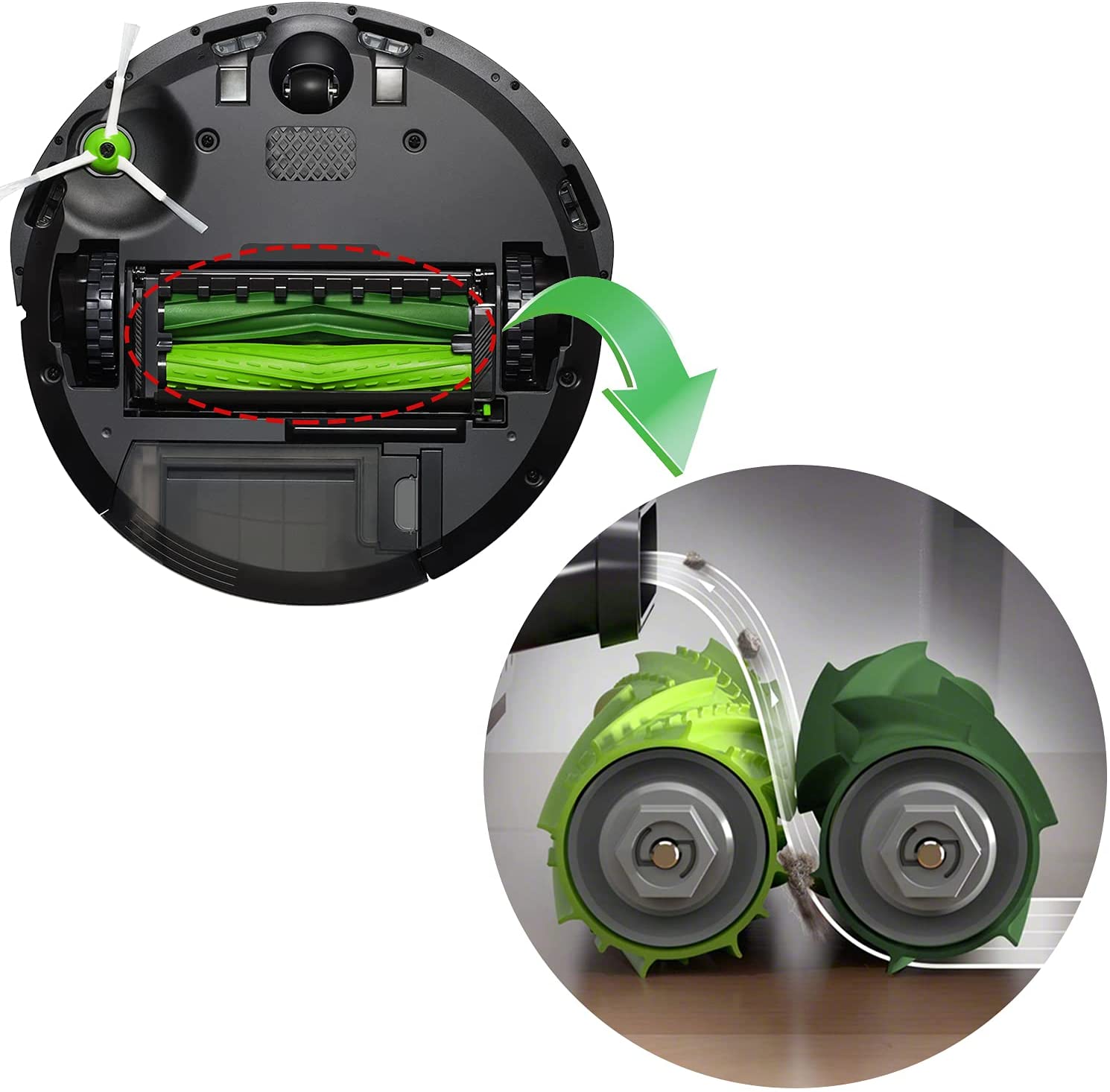 Robot Vacuum Cleaner Accessories Compatible with iRobot Roomba i7 i7+ E5 E6 i6 i3 i3+ 16 Parts