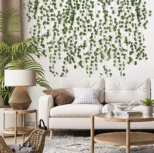 25 meters Ivy garland / Leaf garland - 2 m long Green