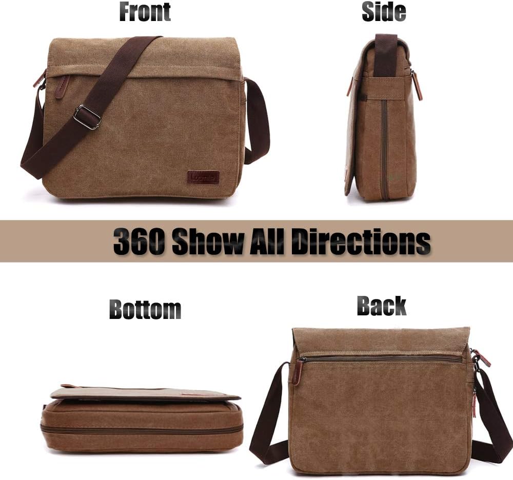 Men's shoulder bag canvas shoulder bag laptop bag school bag