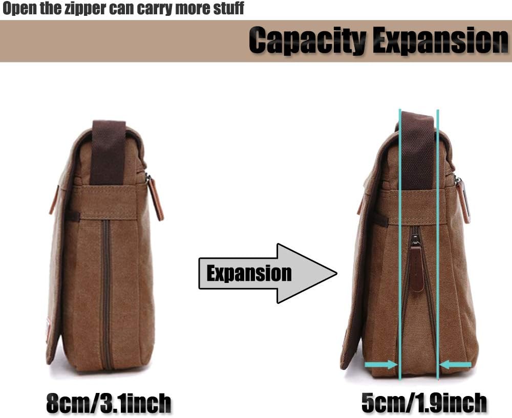 Men's shoulder bag canvas shoulder bag laptop bag school bag