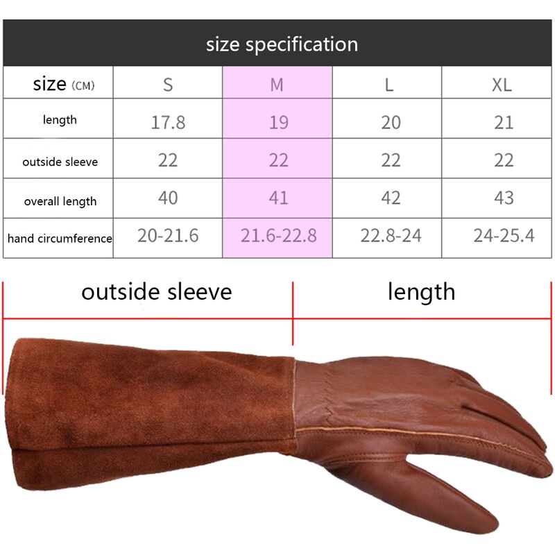 Thorn-proof gardening gloves for women, long gardening gloves, rose pruning gloves for women