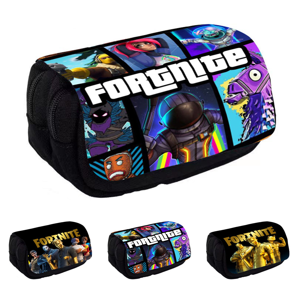 Fortnite Cartoon Anime Pencil Case for Girls School Supplies Gift
