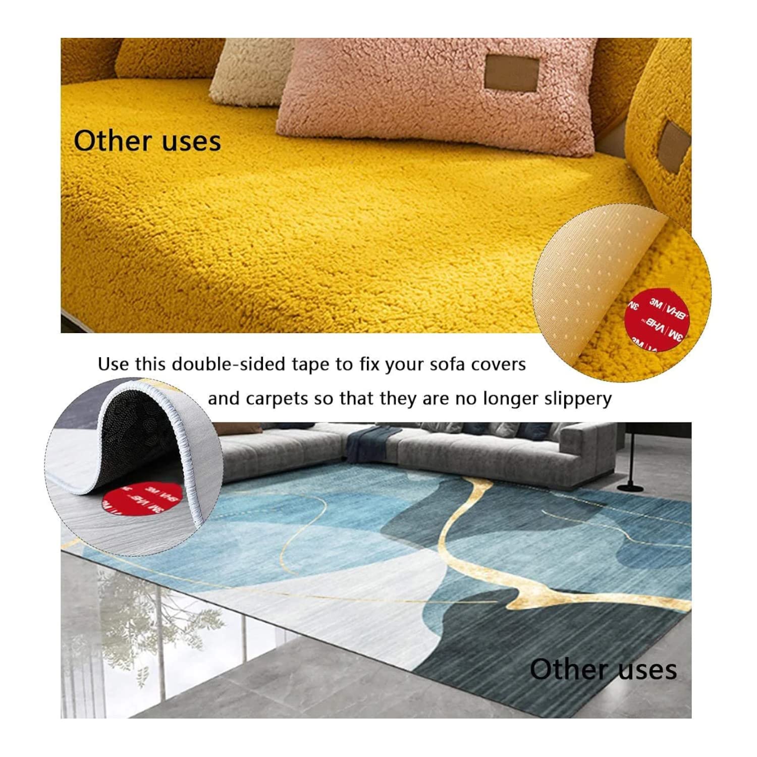 3M VHB 15 x Round Acrylic Foam Double Sided Adhesive Tape Pads Water ,ZQKLA